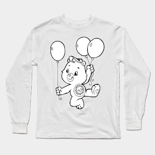 care bear holding a balloon Long Sleeve T-Shirt